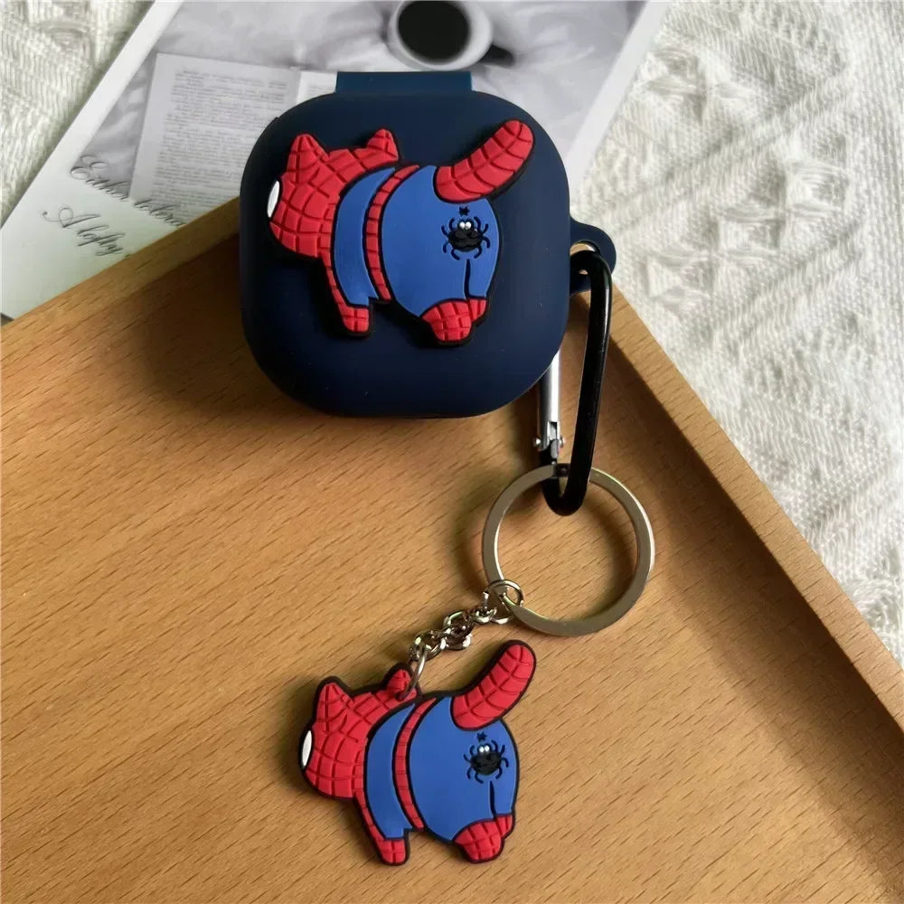 Cartoon Silicone Bluetooth Earphone Protective Case Suitable for SHOKZ OpenFit 2 T920 Scratch Resistant Earphone Case Caseverse
