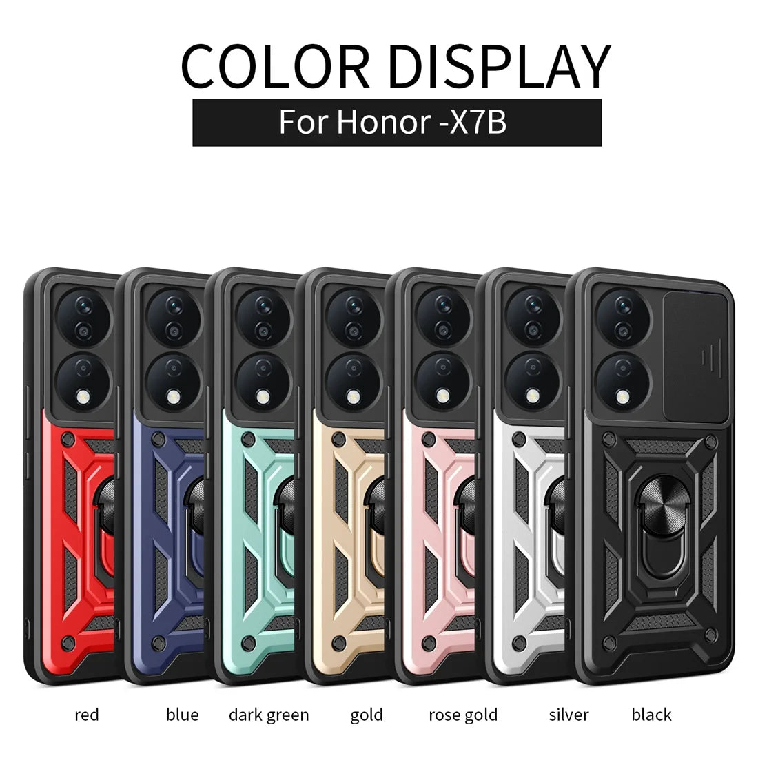 Honor X7B Phone Case, Heavy Duty Rugged Cover Bracket Magnetic Holder Shockproof Phone Case For Honor X7B - Caseverse