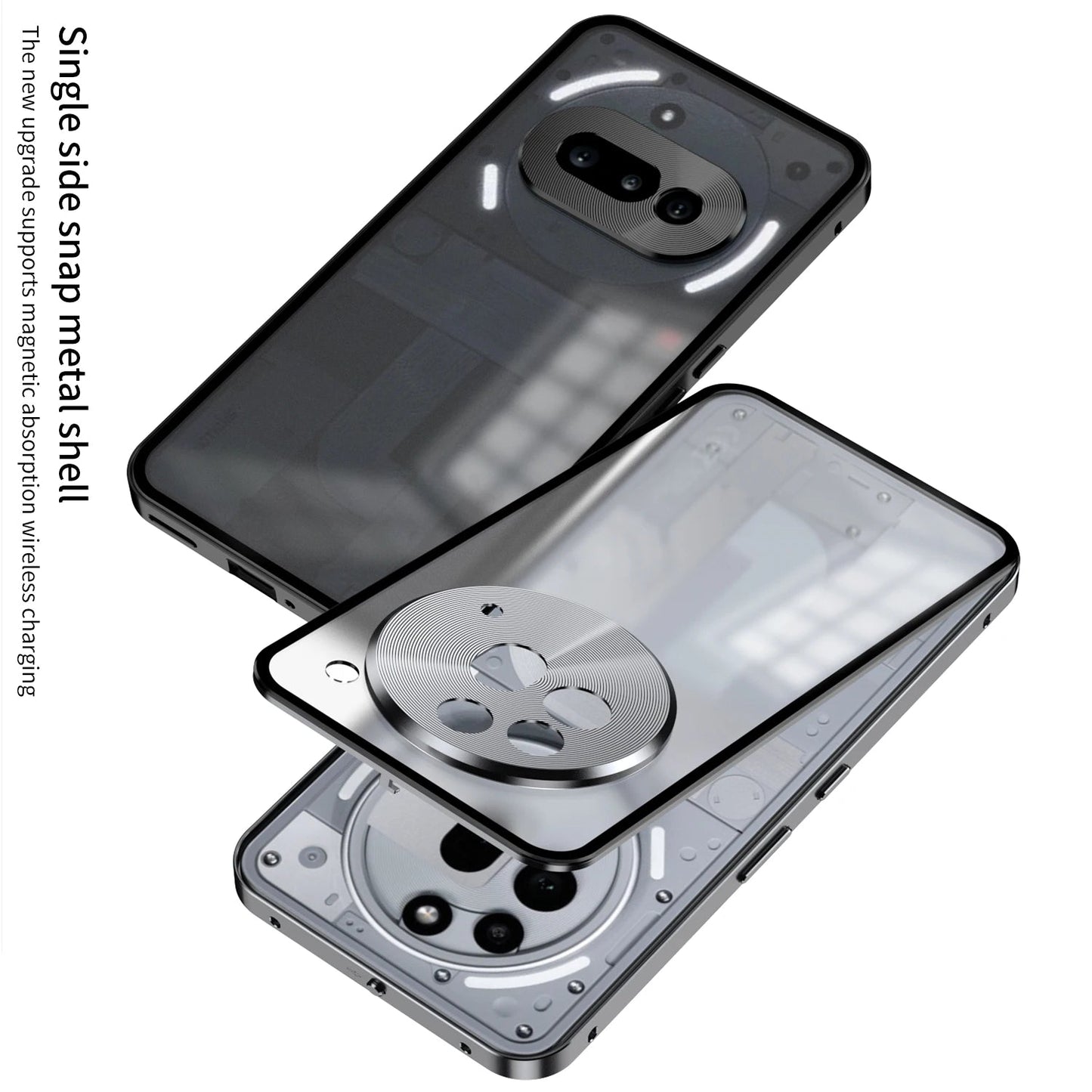 Metal Frame Lens Protection Matte Shockproof Phone Case For Nothing Phone 2A Plus Phone 3A Pro Bumper Back Cover Accessories Caseverse