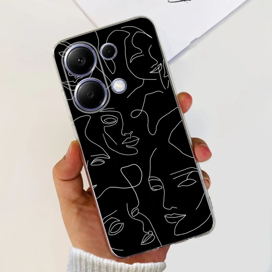 For Xiaomi Poco M6 Pro 2024 Case New Fashion Marble Cartoon Cover Soft Clear Silicone Funda For Xiaomi Poco M6 Pro 4G Phone Case - Caseverse