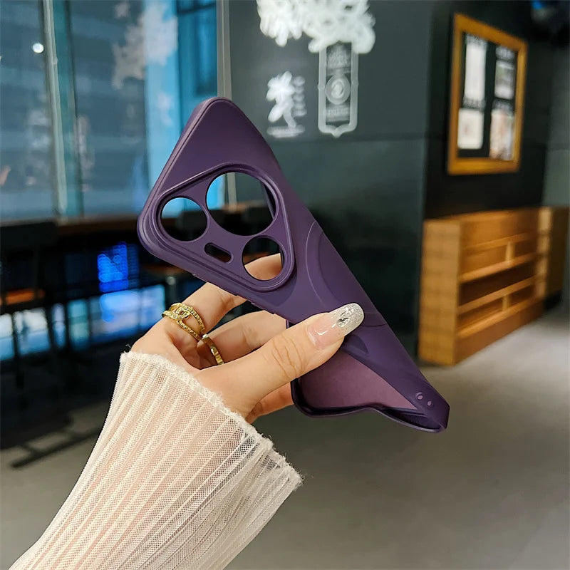 Silicone Magnetic Phone Case for Huawei Pura 70 Pro Plus Ultra Magsafe Wireless Charging Anti Drop Protective Cover Bumper - Caseverse