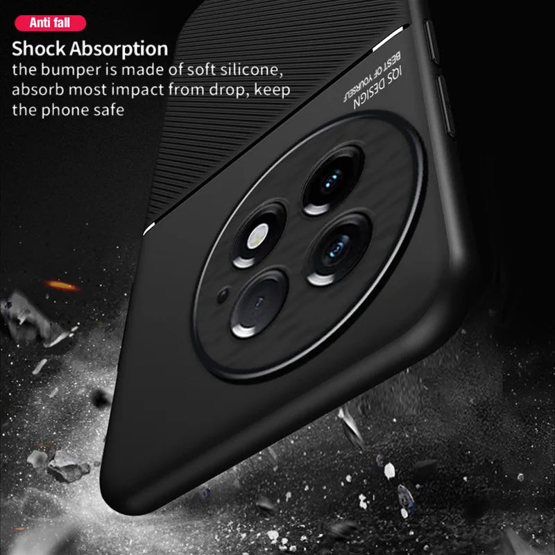 Rugged Protective Cover For OnePlus 13 One Plus 13R Case Built-in Car Magnetic Holder Phone Coque Fundas - Caseverse