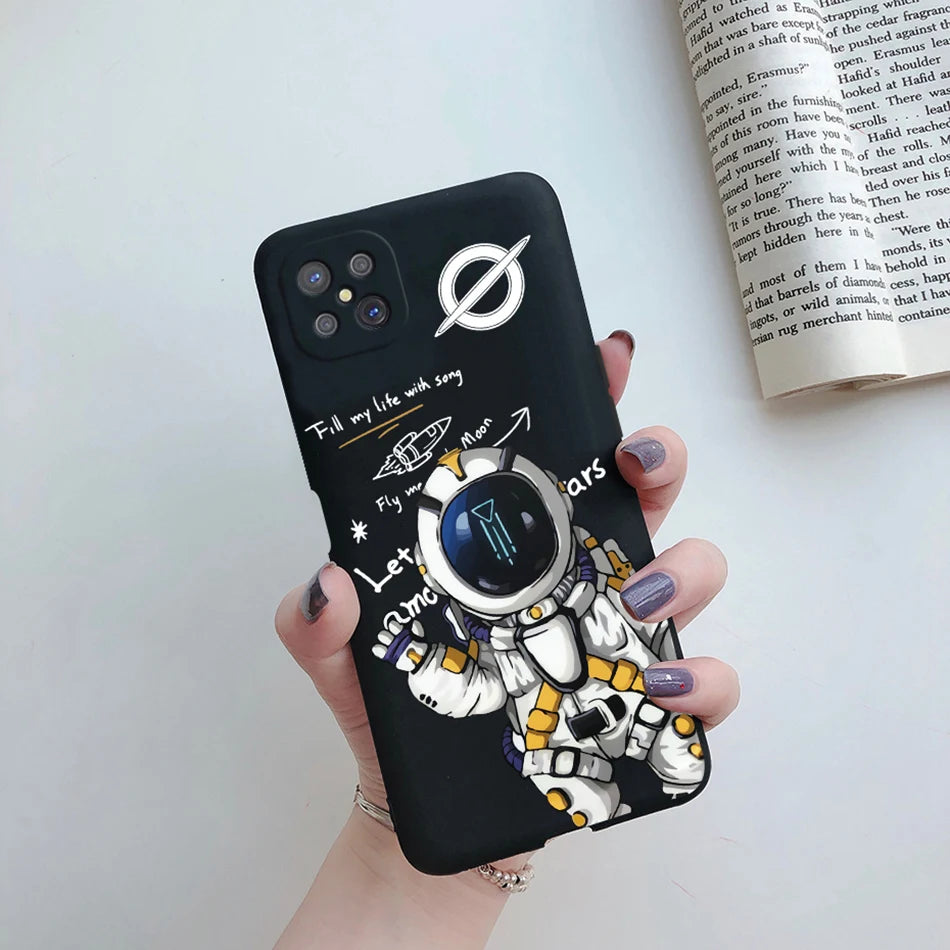 Case For OPPO Reno4 Z 5G Phone Case Cute Flower Cartoon Silicone Soft Back Fundas Cover For OPPO Reno 4Z CPH2065 Reno4Z 5G Coque - Caseverse