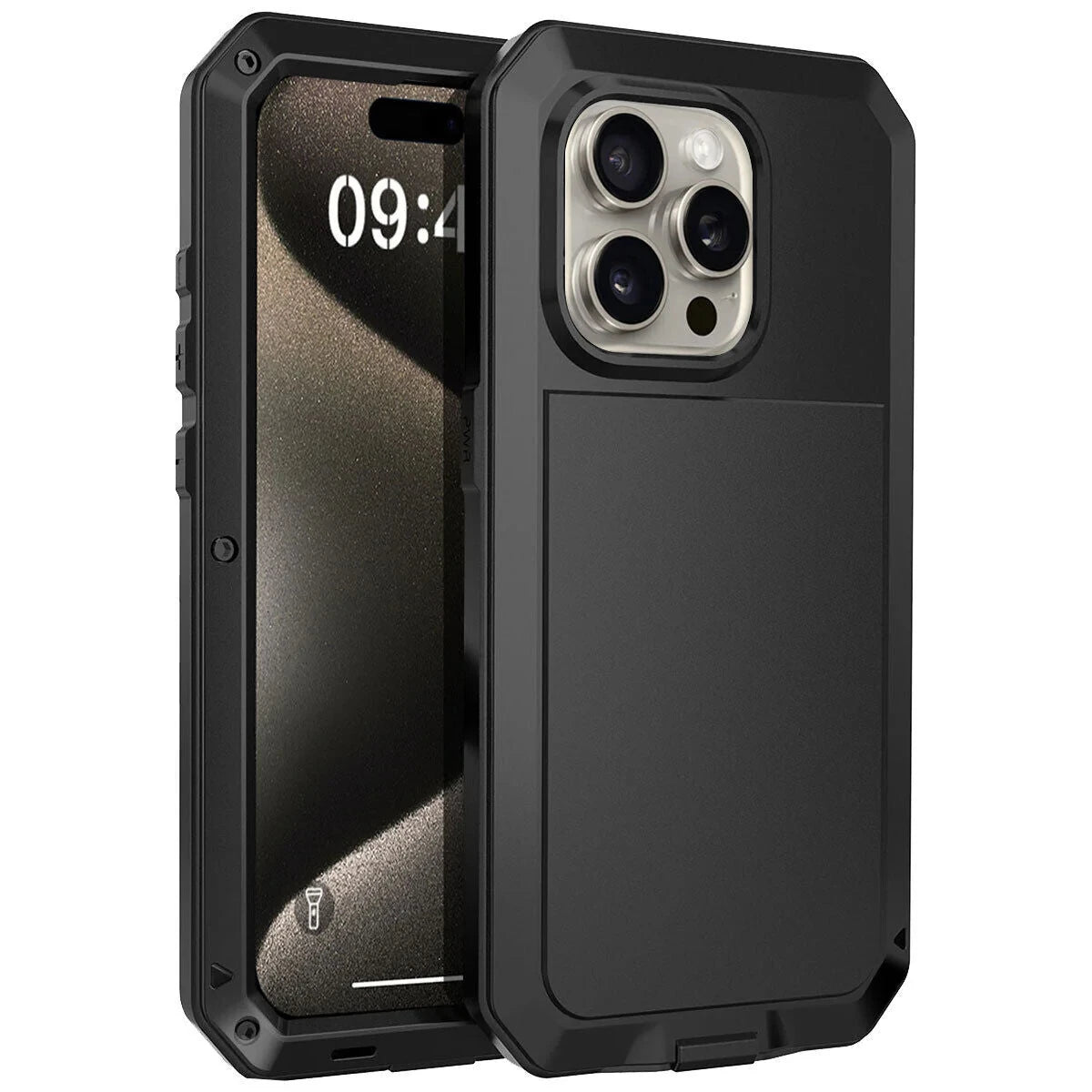 Armor Metal Aluminum Shockproof Phone Case for iPhone 15 14 Pro 12 11 Pro Max X XS XR 6 8 Plus Outdoor Military Cover - Caseverse