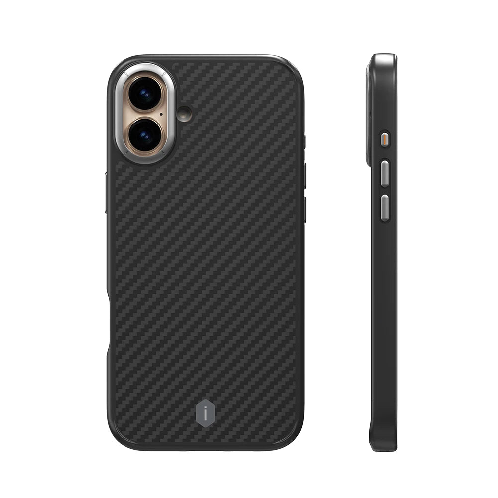 WiWU Kevlar Mobile Phone Case for iPhone 16 Pro Max TPU Frame Anti-fingerprint Case for iPhone 16 Pro N52 Magnetic Attached - Caseverse