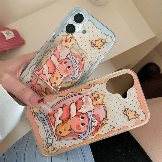 Magnetic Phone Case For iPhone 16 Pro 15 14 13 Pro Max Cover with Magsafe Holder Cute Candle Star Shockproof Silicone Cases 15 Caseverse