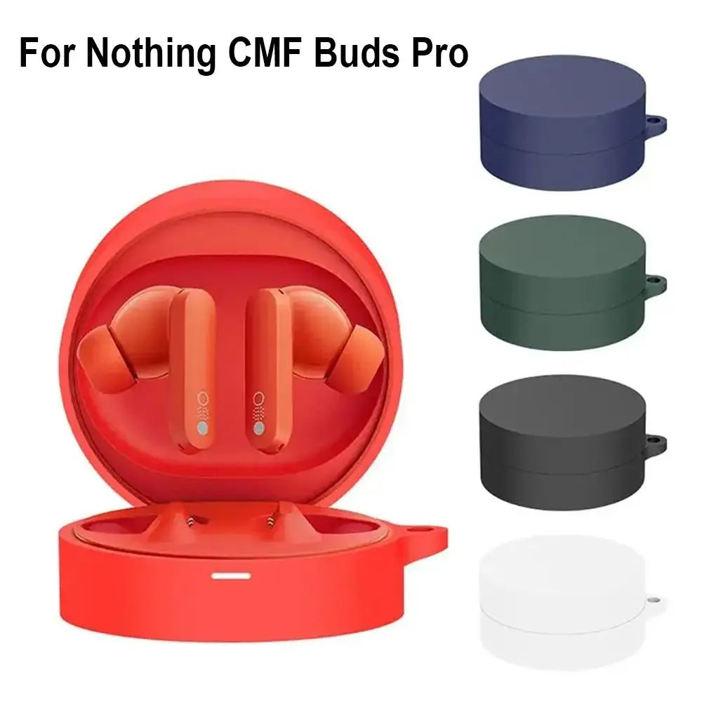 Earbuds Headphone Protective Case Silicone Anti-drop Charging Box Sleeve Soild Color Washable for Nothing CMF Buds Pro Caseverse