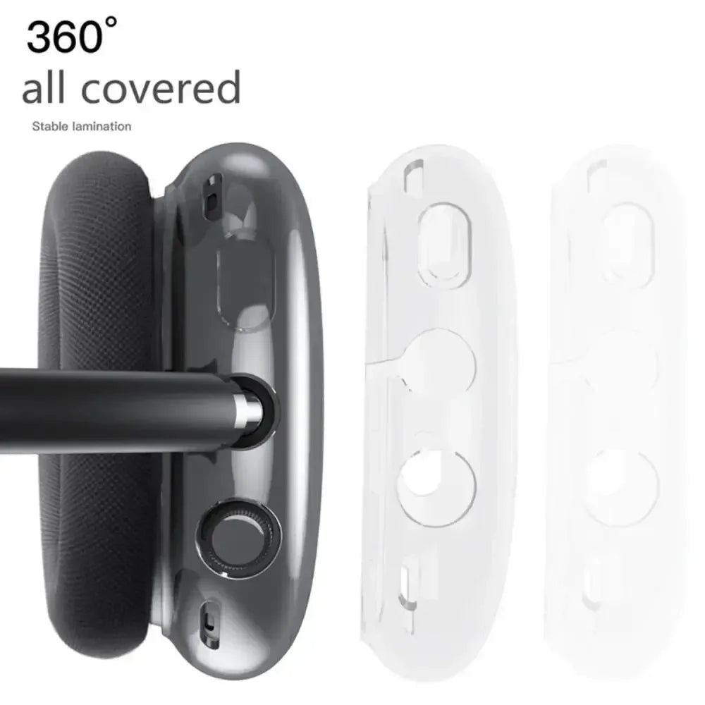 3 in 1 Soft Silicone Skin Protector Headphones Case For Airpods Max Cases Anti Scratch Shockproof Earphone Cover Accessories Caseverse