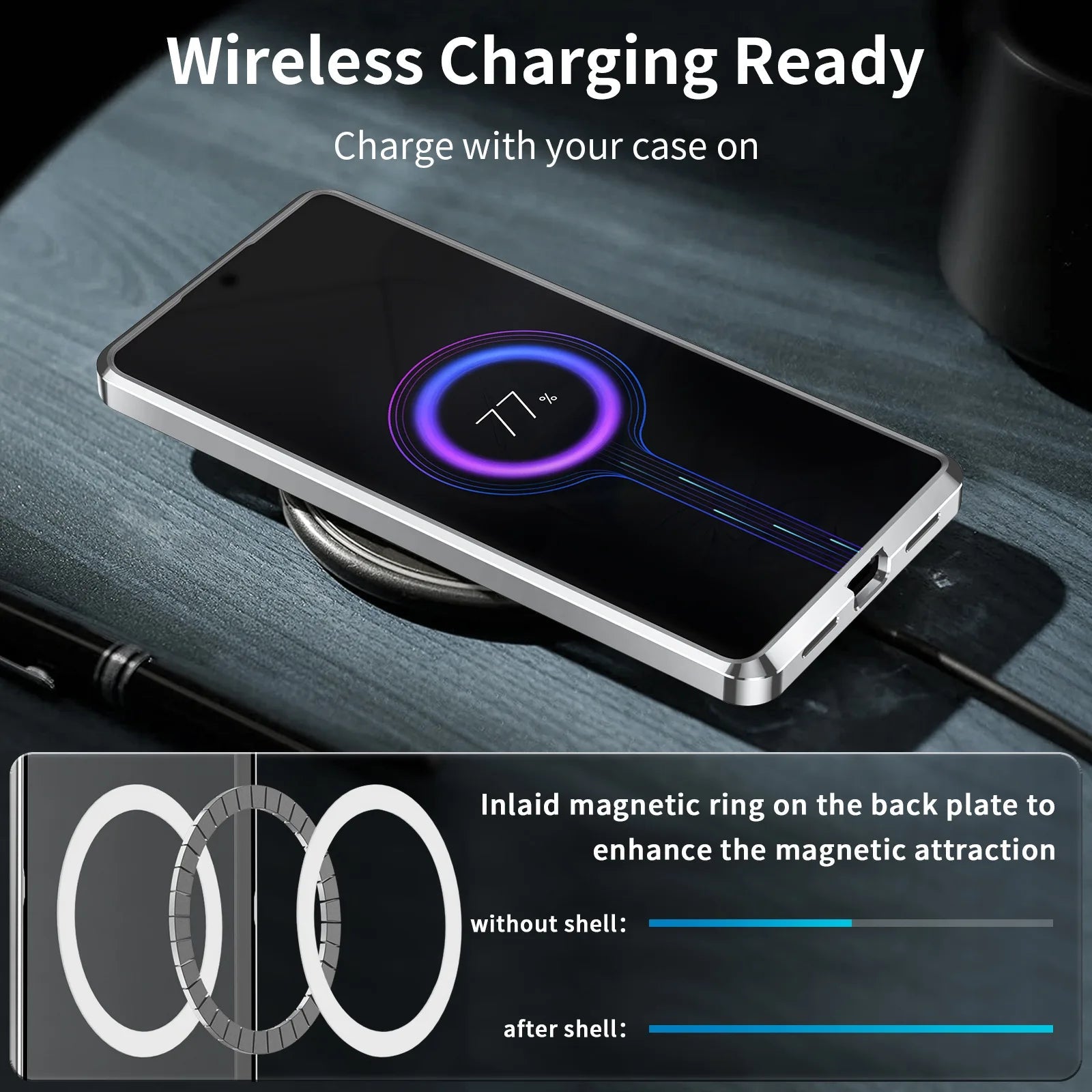 Aluminum Alloy Metal Phone Case For Xiaomi 14pro Xiaomi 13T Pro Aromatherapy Magnetic Magic Shield Anti-fall Protective Case Caseverse