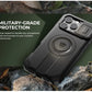 For iPhone 16 Pro Max Rugged Armor Shockproof Case with Built-in Sliding Camera Cover and Built-in Screen Protector Kickstand - Caseverse