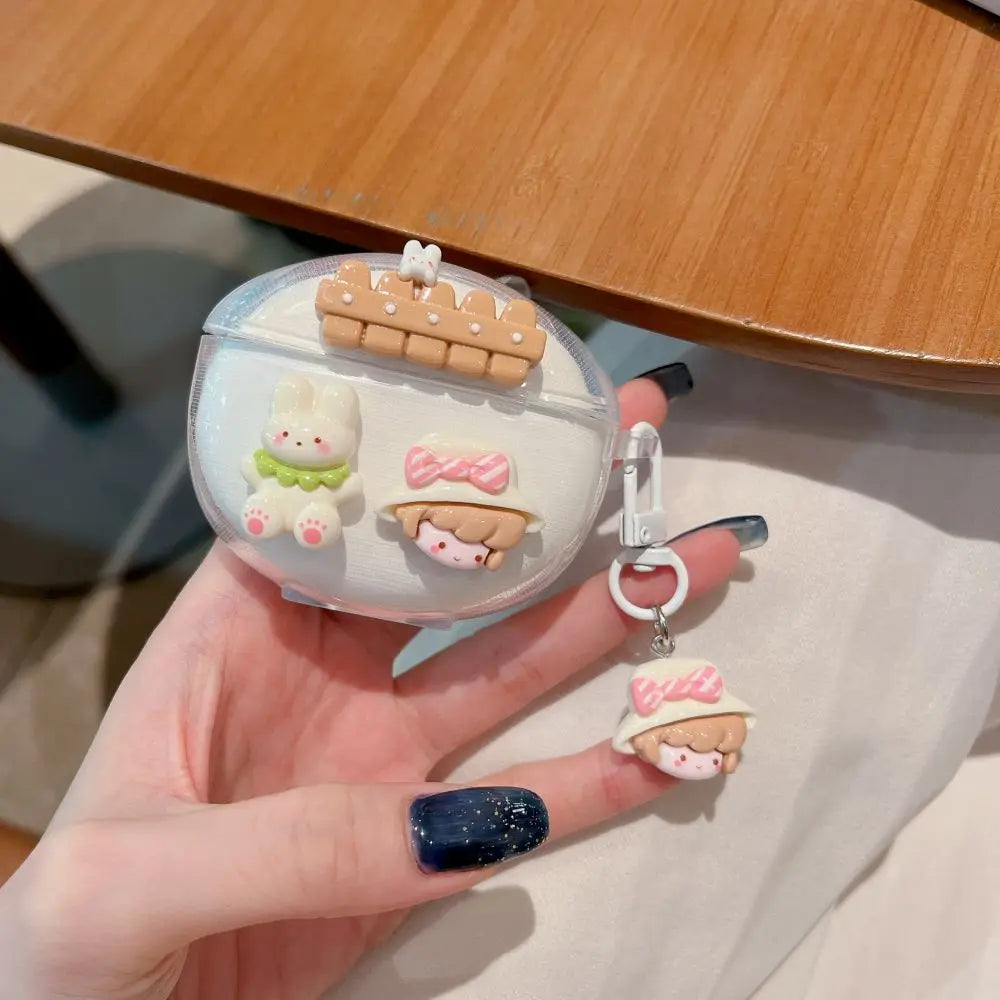 3D Flower Fruit Pattern Headphone Case For Xiaomi Redmi Buds 6 Buds 5 Pro Buds4 Active Buds 4 Lite Cover With Lovely Keychain Caseverse