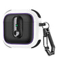 Armor locking clasp Earphone Cover For AirPods 4 3 2Pro With Plated Purple Strips With Magnetic Attraction Protective Case