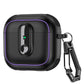 Armor locking clasp Earphone Cover For AirPods 4 3 2Pro With Plated Purple Strips With Magnetic Attraction Protective Case