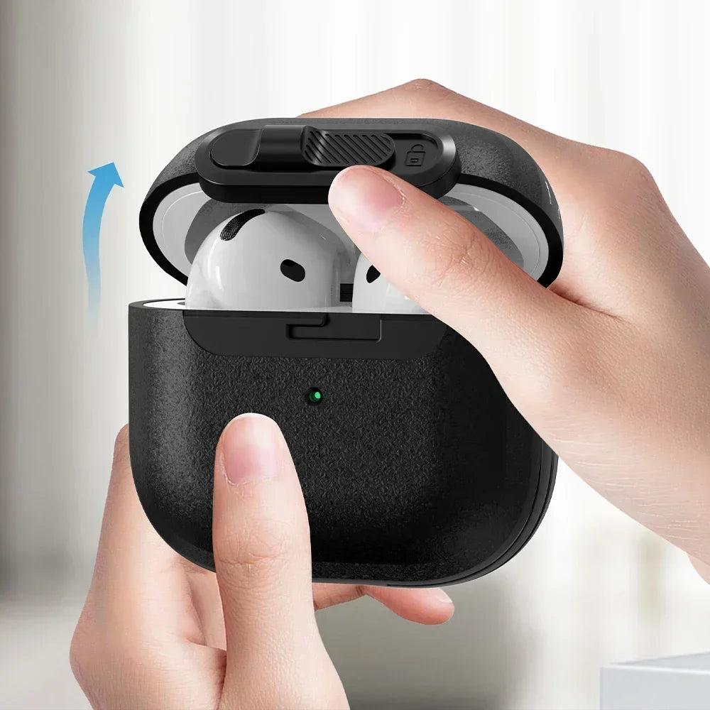 Frosted Earphone Case for Apple Airpods 4 with Cleansing Sets Wireless Headset Cover Magnetic Horizontal Lock Protective Covers Caseverse