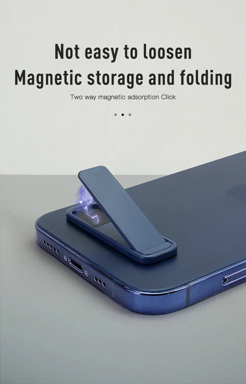 Mobile Phone Colourful Metal  Holder Strip Shape Back Sticker Stand Simple Portable Cellphone Bracket for iPhone 16 15 14 Xiaomi