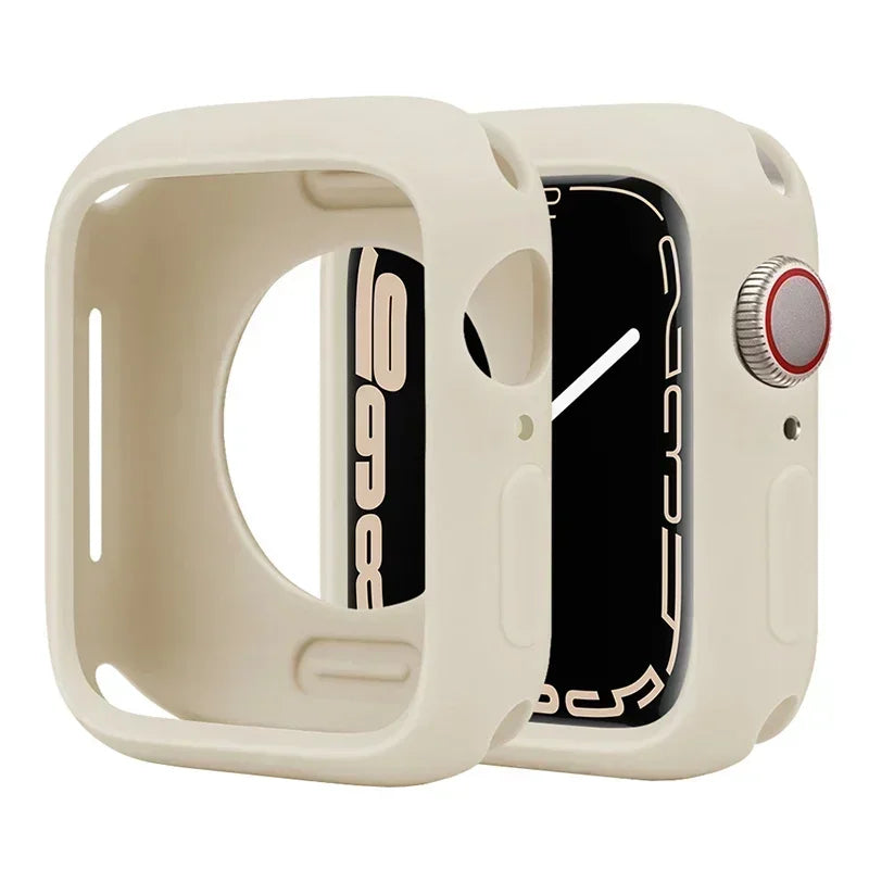 Candy Soft Silicone Case for Apple Watch Cover 9 8 7 6 Se 5 45mm 42mm 38 Protection Iwatch Serie 44mm 40mm 41mm Bumper for women