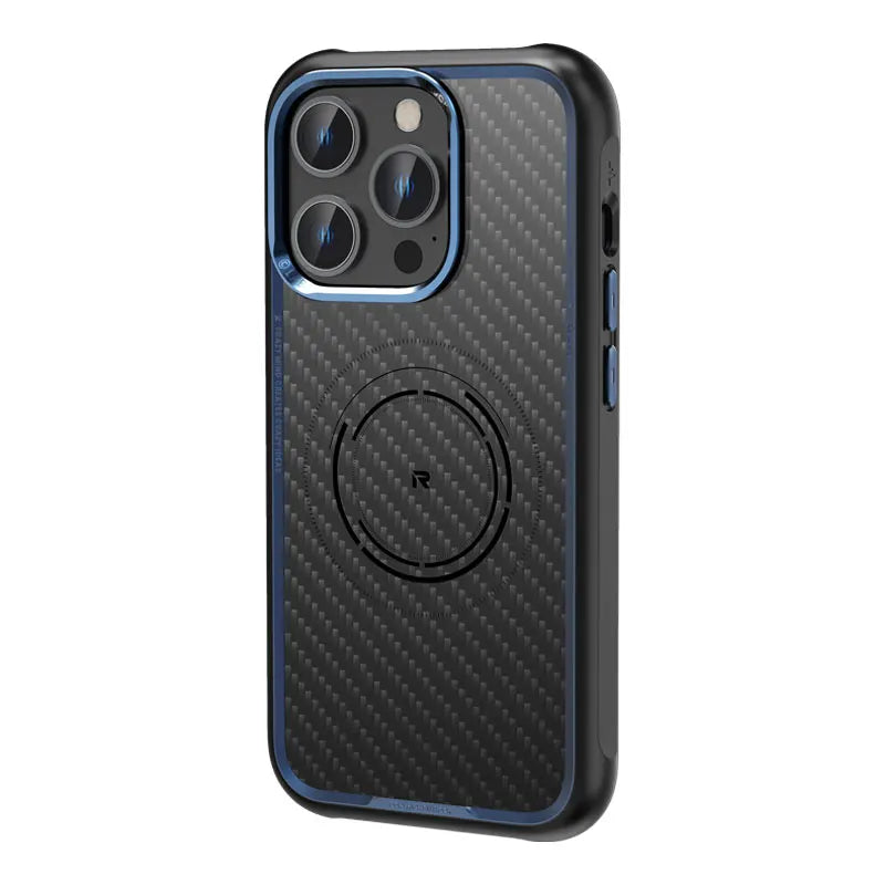ROCK Kevlar Magnetic Case for iPhone 15 Pro Max Metal Lens Military Grade Shockproof Cover for iPhone 15 Compatible with MagSafe - Caseverse