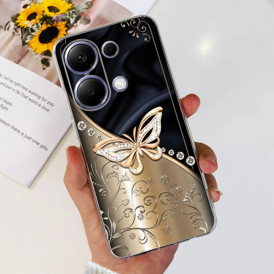 For Xiaomi Poco M6 Pro 2024 Case New Fashion Marble Cartoon Cover Soft Clear Silicone Funda For Xiaomi Poco M6 Pro 4G Phone Case - Caseverse
