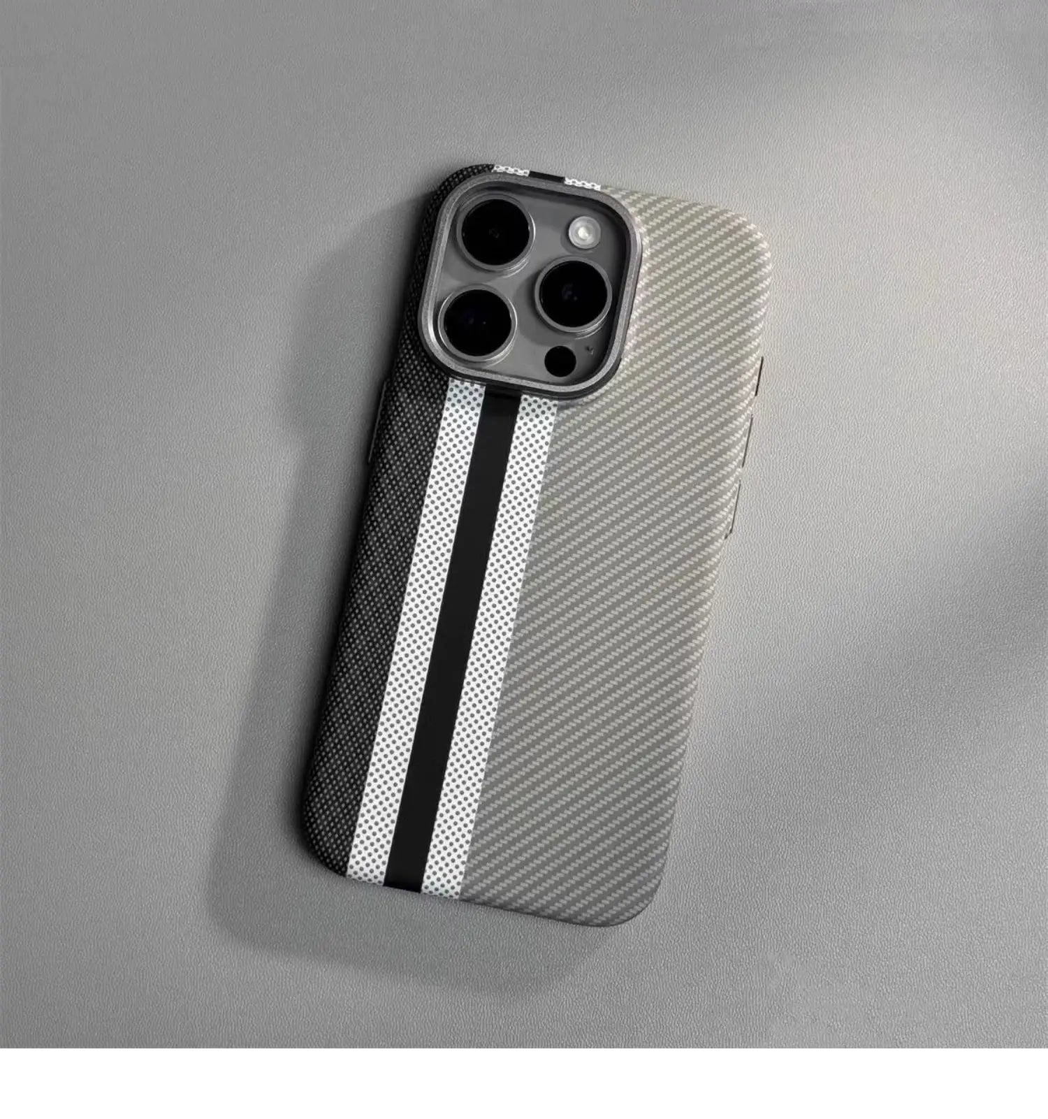 Abstract Carbon Fibre MagSafe Case for iPhone 16 15 Pro Max 14 Cover Wireless Charging Alloy Lens Camera Bumper Hard Armor Shell Caseverse