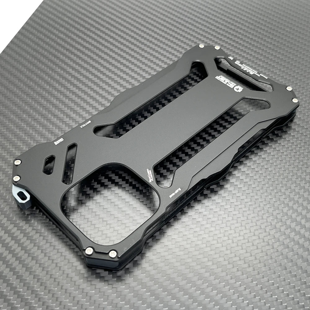 Metal Armor For iphone 16 Pro Max Case 15 Plus 14 13 12 Hard Cover Aluminum Alloy Protective Coque Anti-Scratch Funda Shell