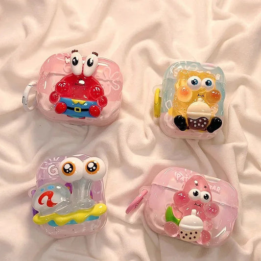 Cute Earphone Case for Apple AirPods 1 2 3 Pro 2 Case Fresh Candy Color Earphones Case Air Pods Pro Protective Cover With Hook Caseverse