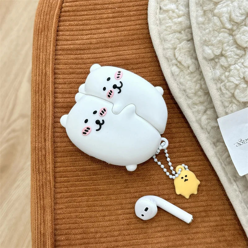 Embracing Bear Case for AirPods 4 Airpod 1 2 3 Pro Pro2 Bluetooth Earbuds Charging Box Protective Earphone Case Cover Caseverse