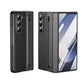 For Galaxy Fold6 S Pen Leather Phone Case Hinge Protection & Built-in Screen Protector Leather Phone Cover for Fold5 Fold4 Black - Caseverse