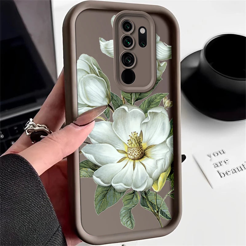 Coque Flower Painted Phone Case For Xiaomi Redmi Note 8 Pro 8Pro Silicone Anti Drop Soft Cover - Caseverse