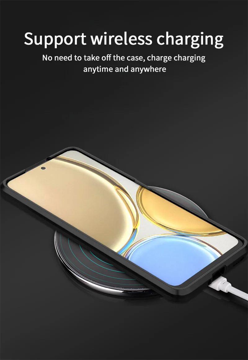 For Honor Magic 4 Lite Case Magnetic Holder Shockproof Armor Phone Cases for Honer Magic4 Lite 5G 4Lite Light 5G Rugged Cover - Caseverse