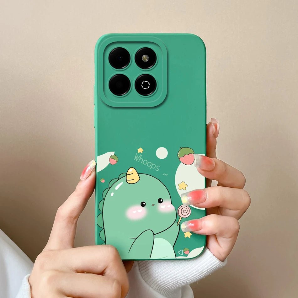 Case For Honor X6B Phone Back Cover Cute Avocado Soft Comfortable Liquid Silicone Camera Protection Anti Drop Bumper Capa Funda - Caseverse