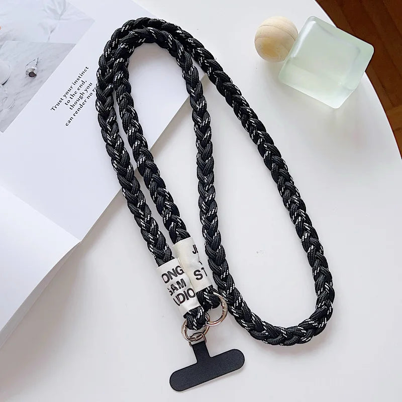 The Phone Case Lanyard Is A Long Cross-Body Braided Outdoor Mountain Rope And Can Be Worn On The Shoulder To Prevent Loss.