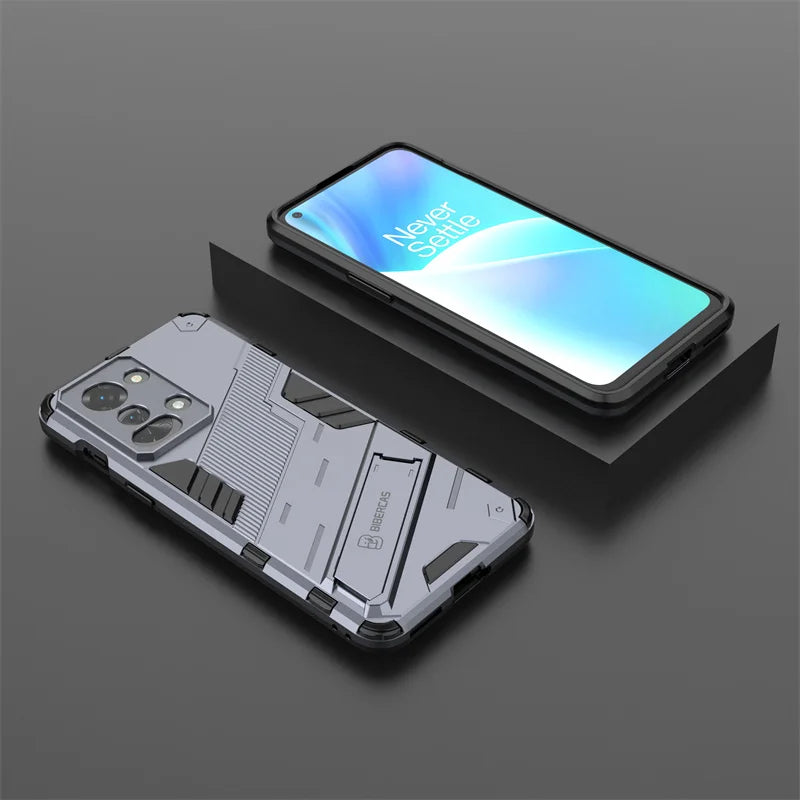 For Oneplus Nord 2T 5G Case Armor Shockproof Phone Cases For One Plus Nord2T Nord 2 T Stand Holder Rugged Silicone Cover Coque - Caseverse
