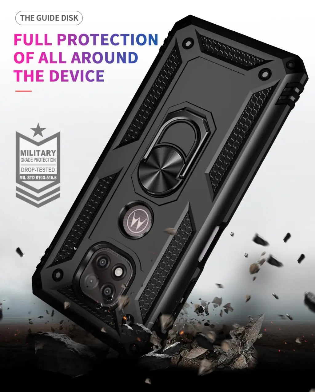 for Moto G Power Case for Phone Moto G Power 2021 Case Shockproof Armor Rugged Military Protective Car Holder Magnetic Cover - Caseverse