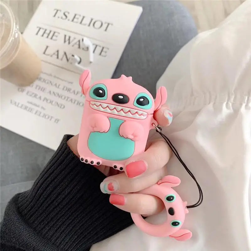 3D Cartoon Silicone Case for Airpods 1 2 3 Pro Wireless Earphone Protective Cover for Airpods Pro2 with Hook Caseverse