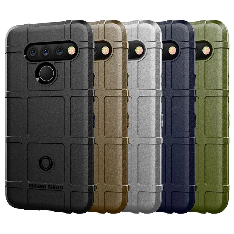 Rugged Shield Shockproof Phone Case For LG V50 V50S G8X V60 G8 G8S ThinQ Soft TPU Silicone Protective Back Cover Fundas - Caseverse