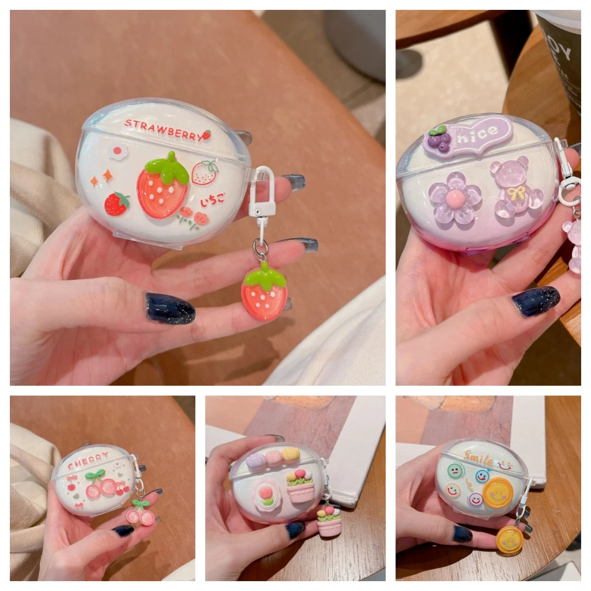 3D Flower Fruit Pattern Headphone Case For Xiaomi Redmi Buds 6 Buds 5 Pro Buds4 Active Buds 4 Lite Cover With Lovely Keychain Caseverse