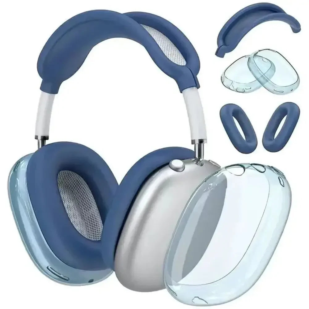 3 in 1 Soft Silicone Skin Protector Headphones Case For Airpods Max Cases Anti Scratch Shockproof Earphone Cover Accessories Caseverse