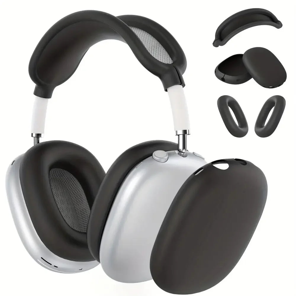 3 in 1 Soft Silicone Skin Protector Headphones Case For Airpods Max Cases Anti Scratch Shockproof Earphone Cover Accessories Caseverse