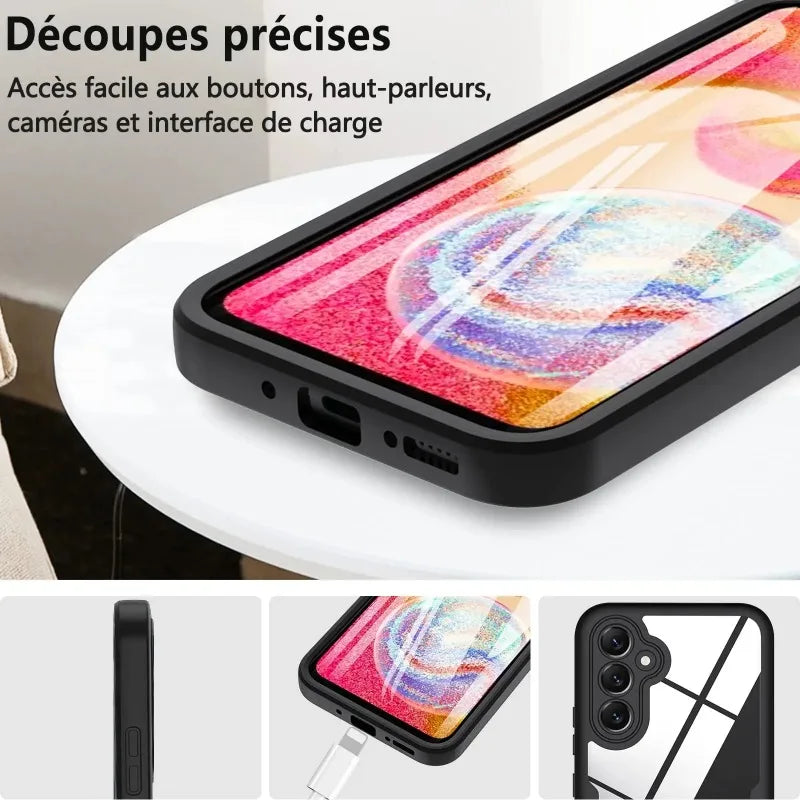 Case For Xiaomi Mi 14T Pro M 14 T P 13T 13 Redmi 14C 13C Mi14T 360 Shockproof Built in Screen Protector Plastic TPU Clear Cover - Caseverse