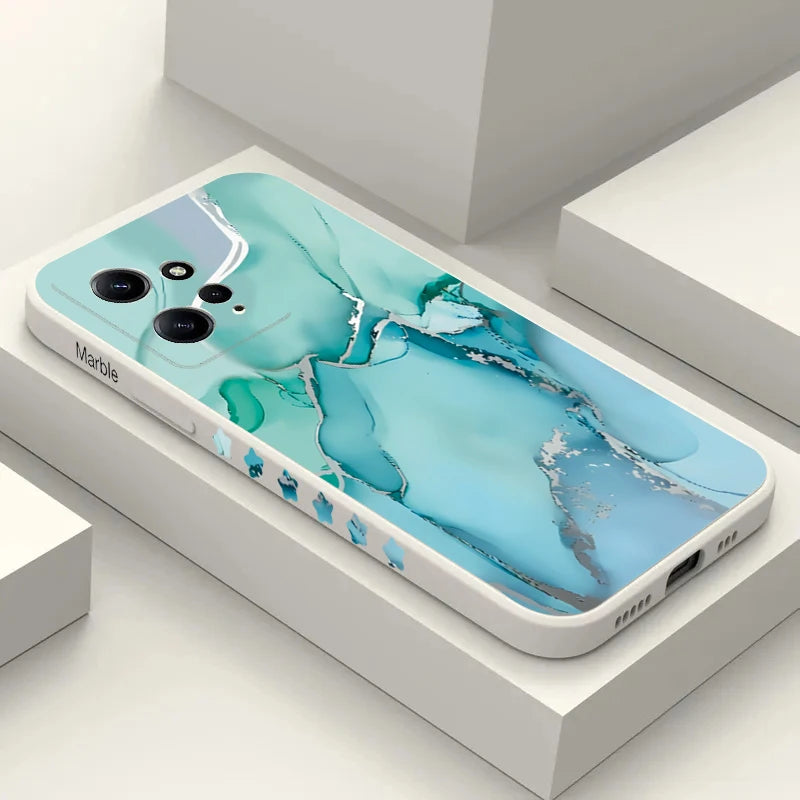 Fashion Colorful Marble Phone Case for Xiaomi Redmi 13C 12C 10C 4G Note 13 12 11 Pro Plus 5G 12S 11S 10S 9S 9 10 Pro Soft Cover - Caseverse