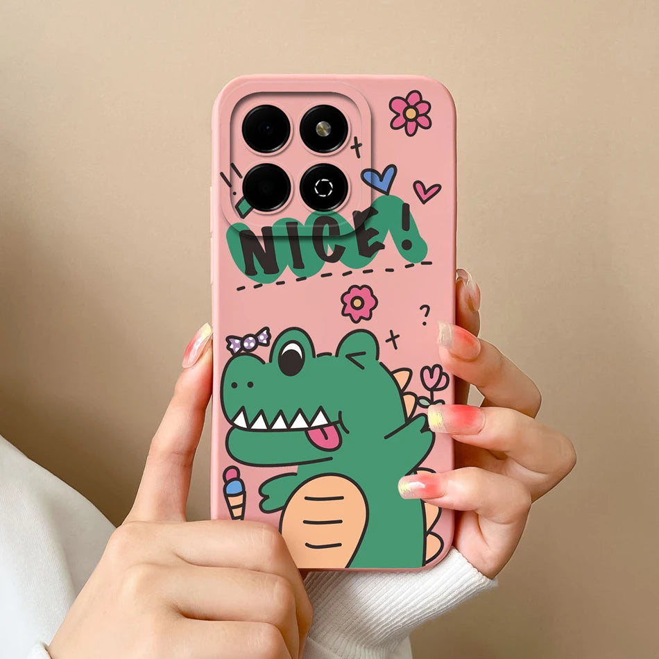 Case For Honor X6B Phone Back Cover Cute Avocado Soft Comfortable Liquid Silicone Camera Protection Anti Drop Bumper Capa Funda - Caseverse