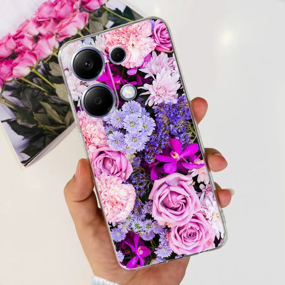 For Xiaomi Poco M6 Pro 2024 Case New Fashion Marble Cartoon Cover Soft Clear Silicone Funda For Xiaomi Poco M6 Pro 4G Phone Case - Caseverse