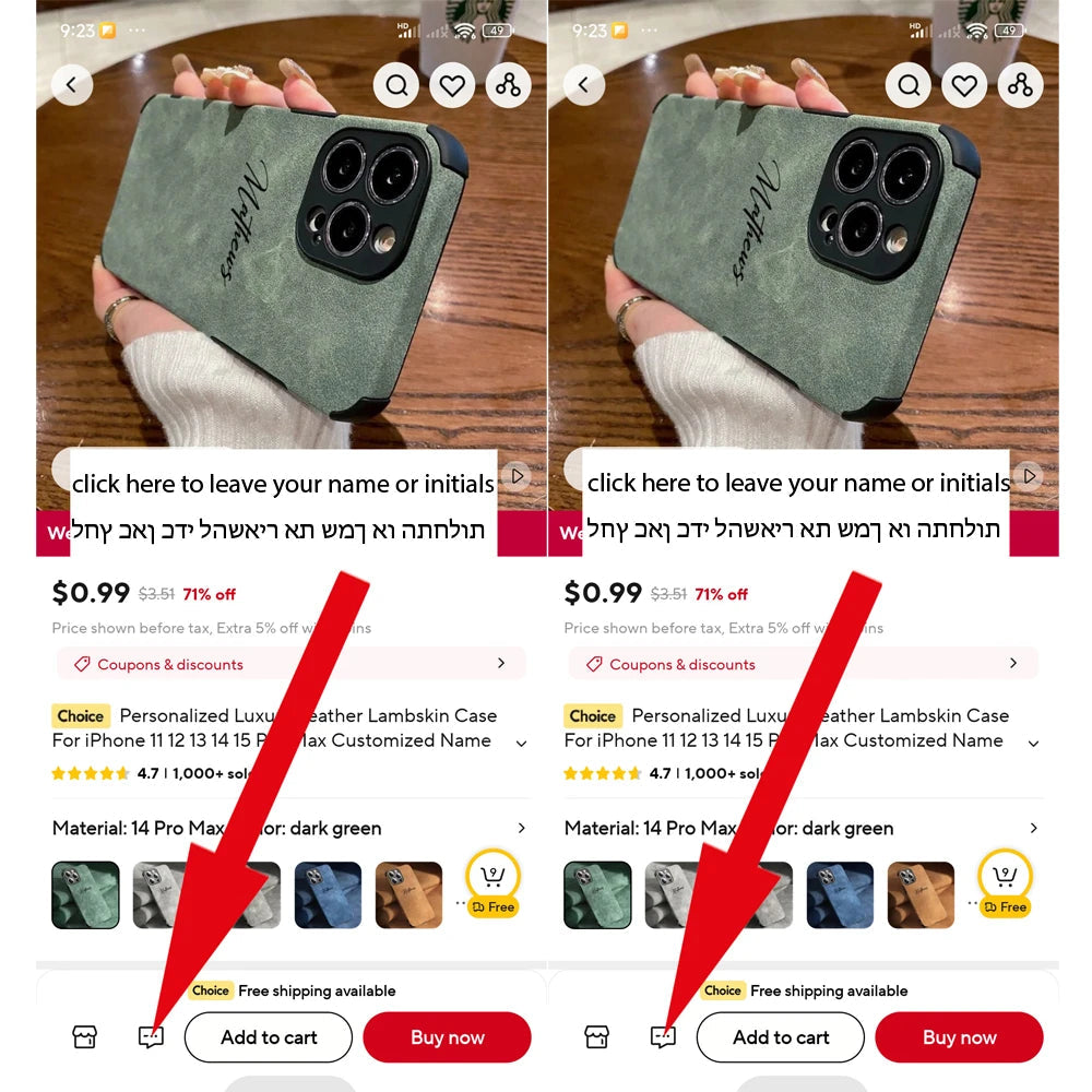 Personalized Luxury Leather Lambskin Shockproof Case For iPhone 16 15 14 13 12 11 Pro Max Customized Name DIY Cover 15 Pro Max Caseverse