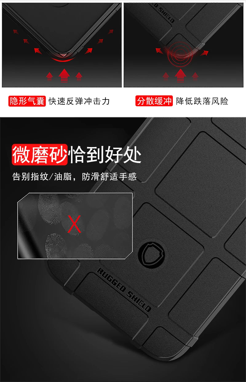 Rugged Shield Shockproof Phone Case For LG V50 V50S G8X V60 G8 G8S ThinQ Soft TPU Silicone Protective Back Cover Fundas - Caseverse