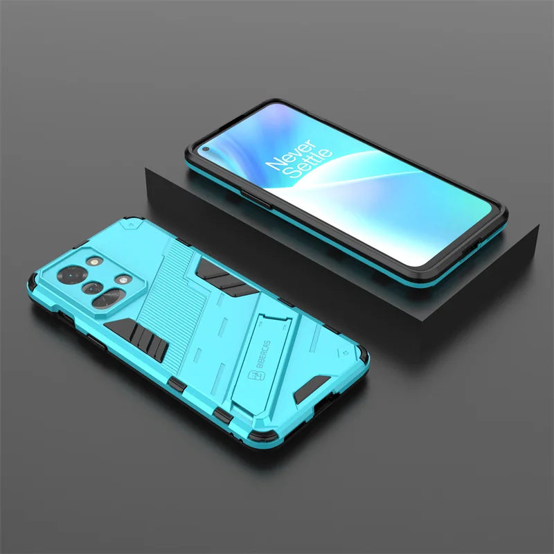For Oneplus Nord 2T 5G Case Armor Shockproof Phone Cases For One Plus Nord2T Nord 2 T Stand Holder Rugged Silicone Cover Coque - Caseverse