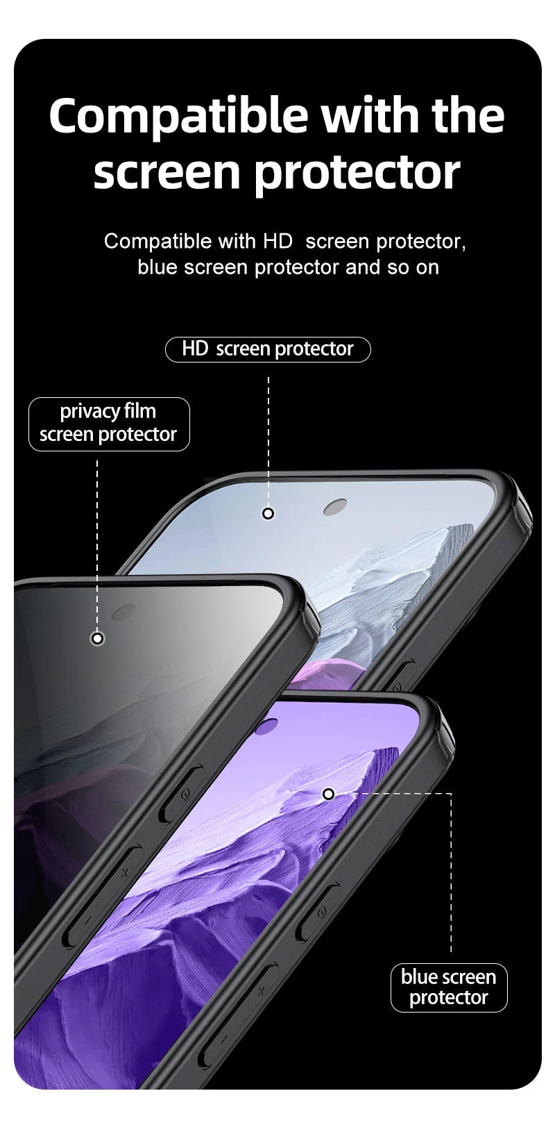 For Google Pixel 9 Pro XL 8 7 Pro 8a 7a Magsafe Case Matte White & Clear Wireless Charging Shockproof Magnetic Armor Cover Caseverse