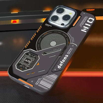 Matte Magnetic Phone Case For iPhone 16 14 13 12 15 Pro Max Magsafe Wireless Charge Frosted Back Metal Lens Frame Buttons Cover Caseverse