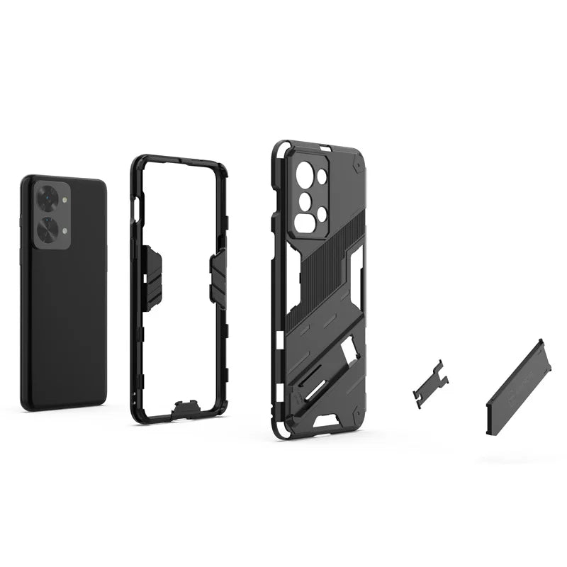 For Oneplus Nord 2T 5G Case Armor Shockproof Phone Cases For One Plus Nord2T Nord 2 T Stand Holder Rugged Silicone Cover Coque - Caseverse
