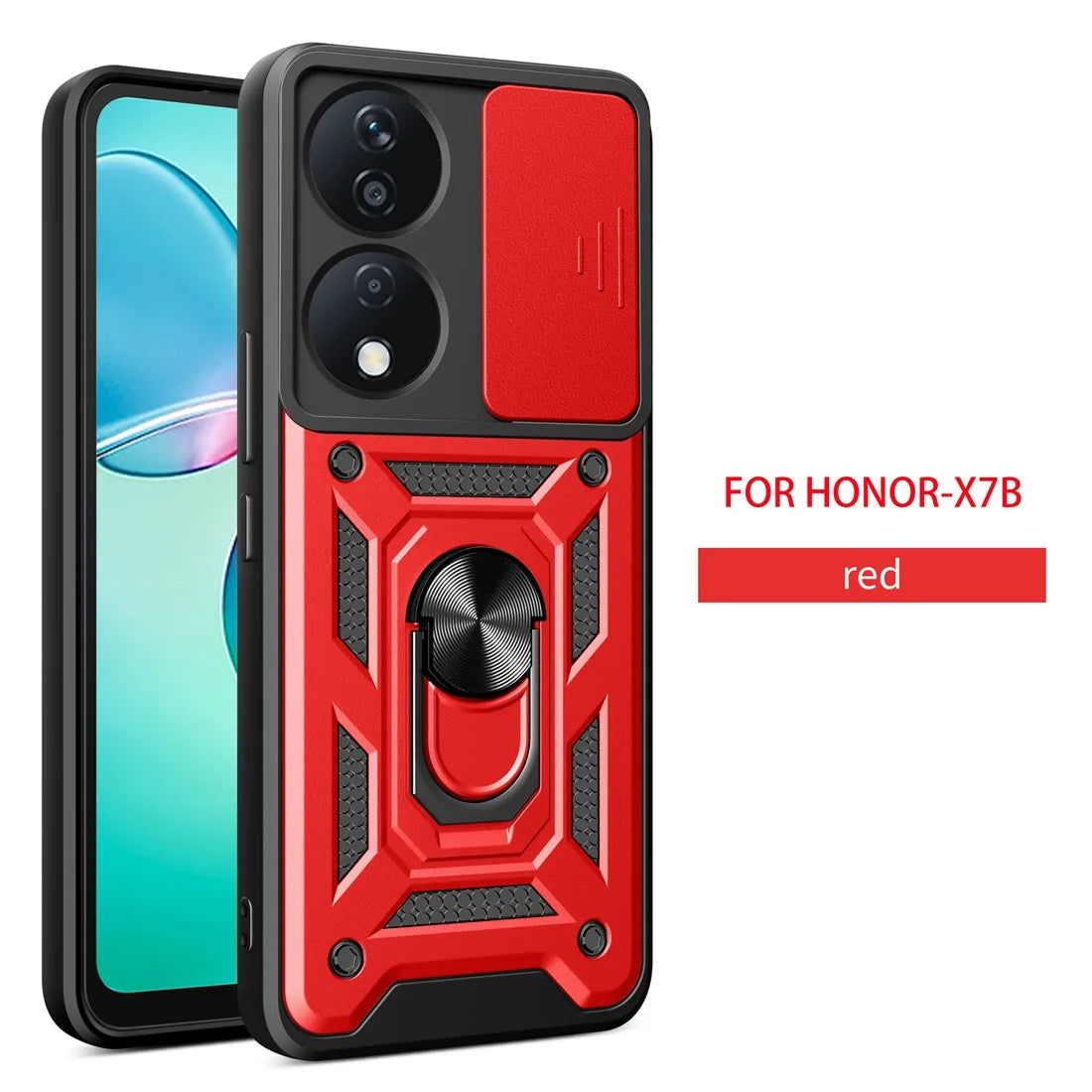Honor X7B Phone Case, Heavy Duty Rugged Cover Bracket Magnetic Holder Shockproof Phone Case For Honor X7B - Caseverse