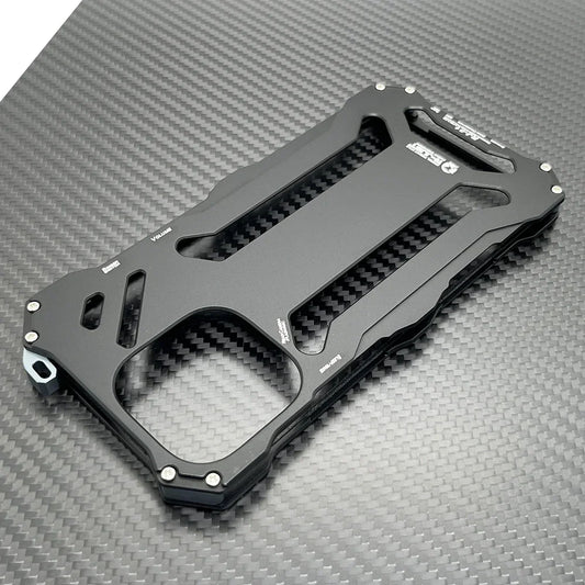 Metal Armor For iphone 16 Pro Max Case 15 Plus 14 13 12 Hard Cover Aluminum Alloy Protective Coque Anti-Scratch Funda Shell